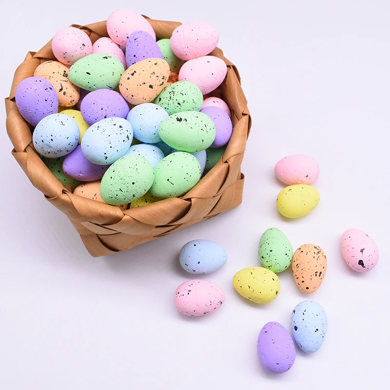 4*3cm Happy Easter Eggs Styrofoam eggs Ball DIY Decorations For Home Party Favor Handmade Kids Gift Ornaments | Дом и сад