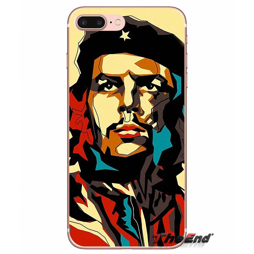 Мягкие прозрачные чехлы для Apple iPhone X 4 4S 5 5S SE 5C 6 6s 7 8 плюс 6s плюс, 6 Plus, 7 Plus, 8 Plus че Guevara