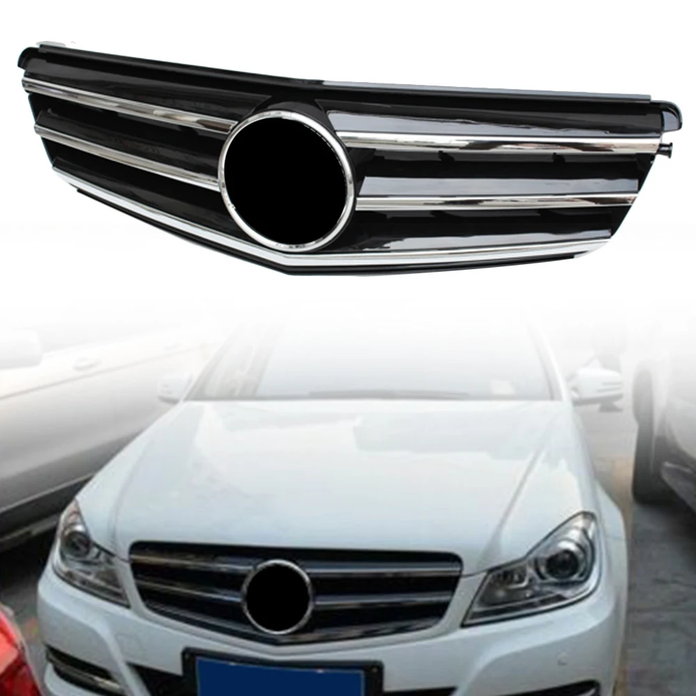 Передняя решетка автомобиля верхняя для Mercedes-Benz C-Class W204 C300 C350 C250 2008 2009 2010 2011 2012 2013