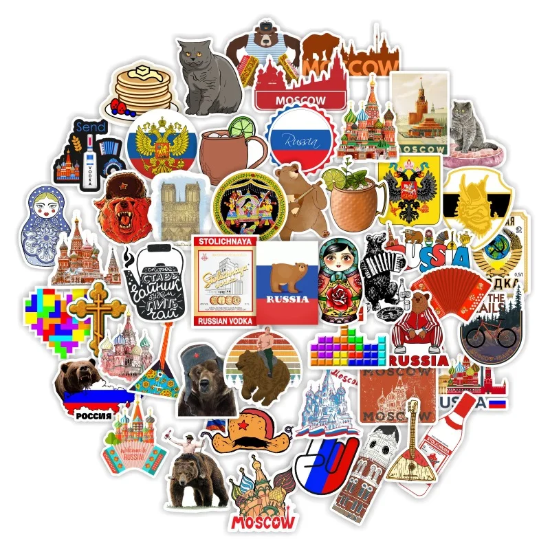 

10/50 шт., декоративные наклейки для ноутбука, чемодана