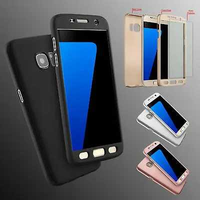 360 PC Front + Back Full Case For Samsung Galaxy S7 S6 Note 5 4 3 J5 J7 A3 A5 A7 2017 Cover With Tempered Glass Hard Phone Cases |