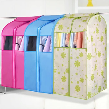 

Foldable Dust Cover for Clothes Suit Coat Home Storage Wardrobe Dust Bag Hanging Jacket Dustproof Case Organizer Dress Container