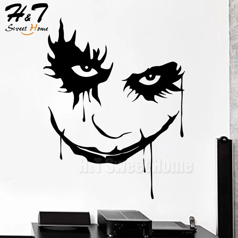 

Halloween Bleeding Face Spooky Wall Sticker Removable Scary Horror Decal Bedroom Home Decor Party Decoration
