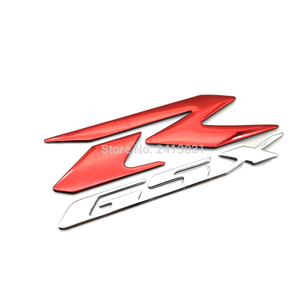 2X мотоцикл GSXR логотип эмблема наклейки настенные 3D поднять R для Suzuki Hayabusa GSXR1000 GSX-R 600 750 1300