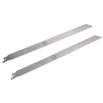 

2pcs S1211D Stainless Steel Reciprocating Sabre Saw Blade for Cutting Wood Metal Bamboo Aluminum Tube 300mm