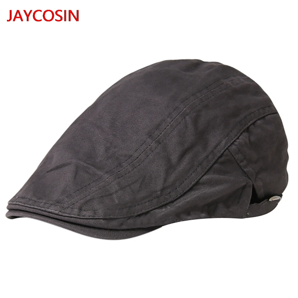 JAYCOSIN мужские/женские хлопковые однотонные шапки, Повседневные Дышащие шляпы от солнца, регулируемый берет, горячая Распродажа L4008013