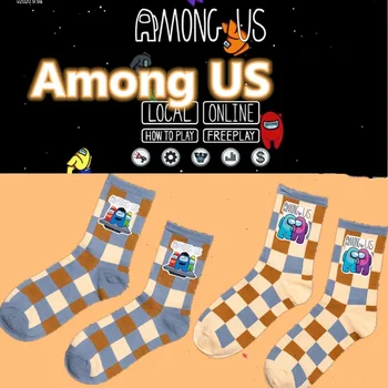 

Among US Socks Anime Cartoon Novelty Fancy Sock Gift Christmas New Year for Men and Women