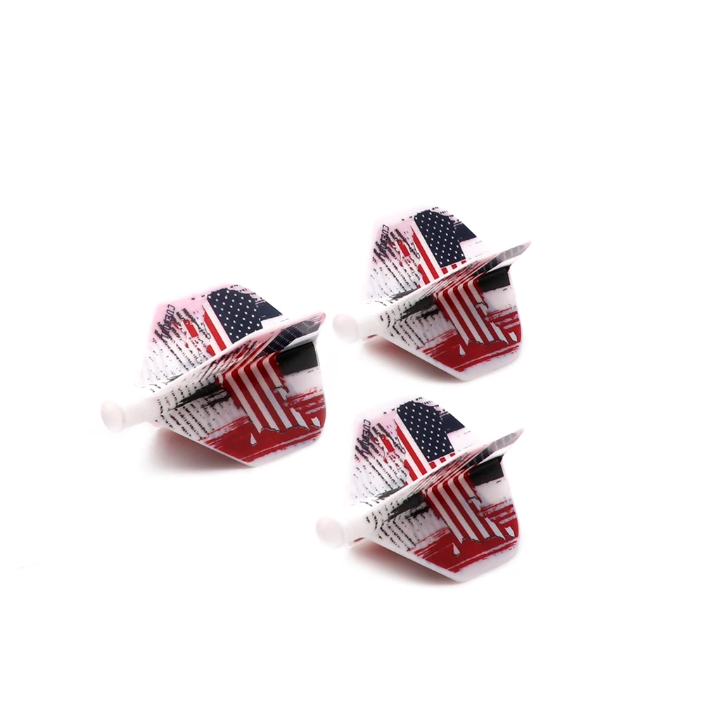 CUESOUL TERO AK4 Dart Flights Standard Shape American Flag Design,Set of 3 pcs