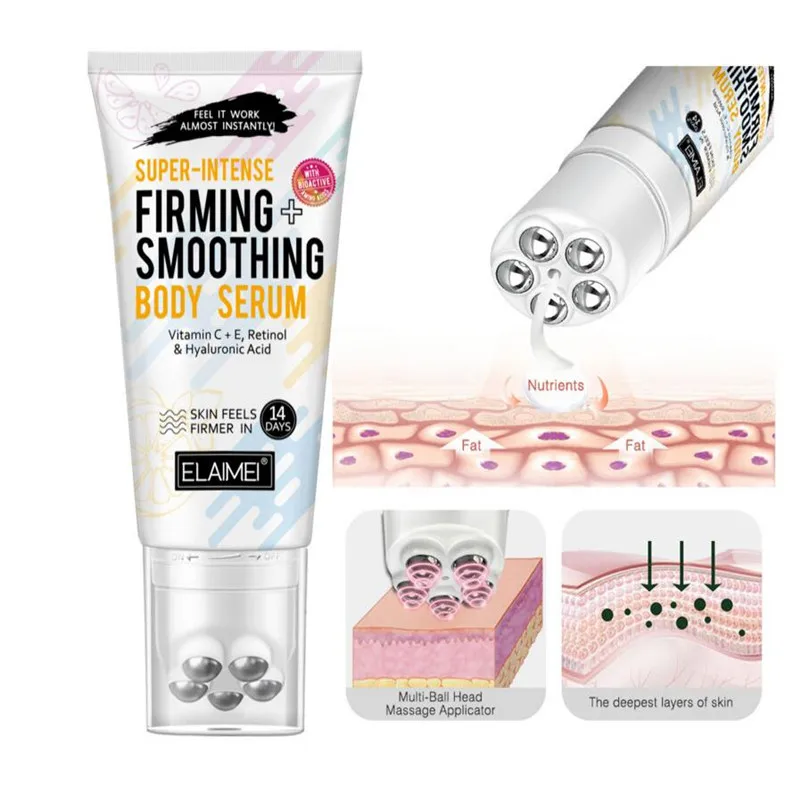 

ELAIMEI 3D Women Slimming Cream Firming Elastic Rolling Beads Massage Slim Cream for Whole Body