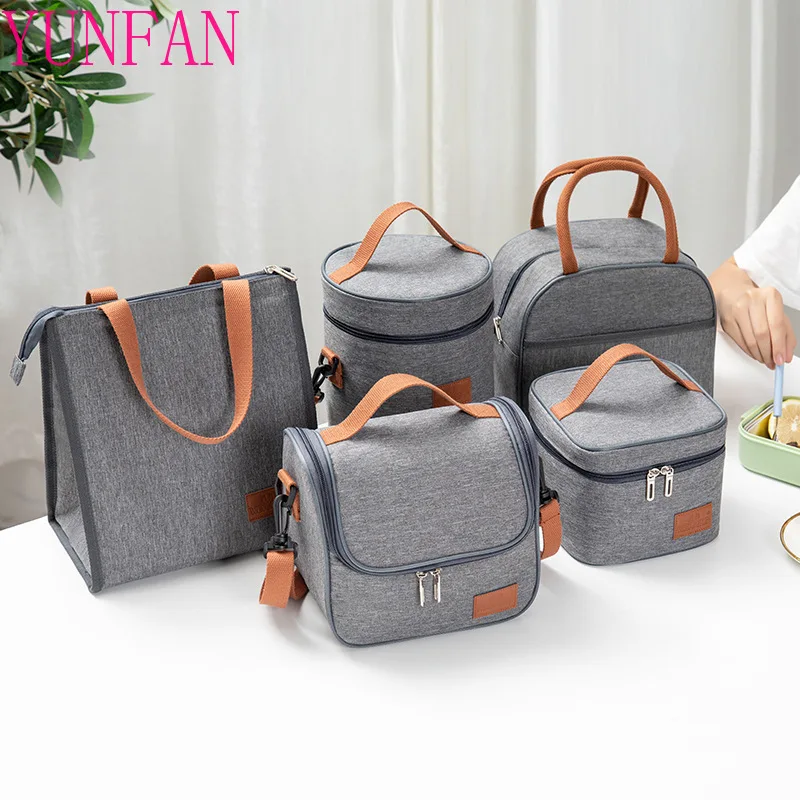 Insulation-Bag Lunch Picnic Aluminum-Foil Portable of Sac Bolsa Dos Work-Meal Thickened