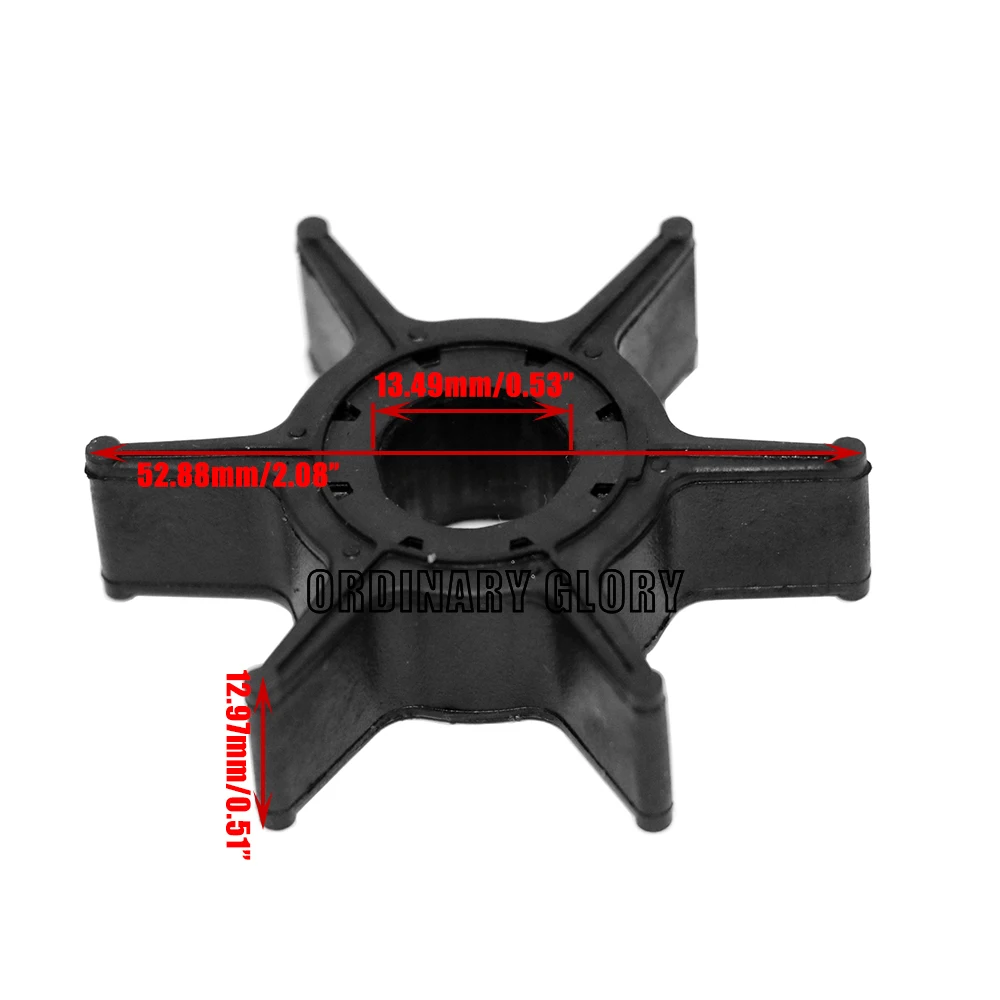 Water Pump Impeller 63V-44352-01-00 63V-44352-01 Yamaha 9.9HP 15HP 20HP Outboard Motor