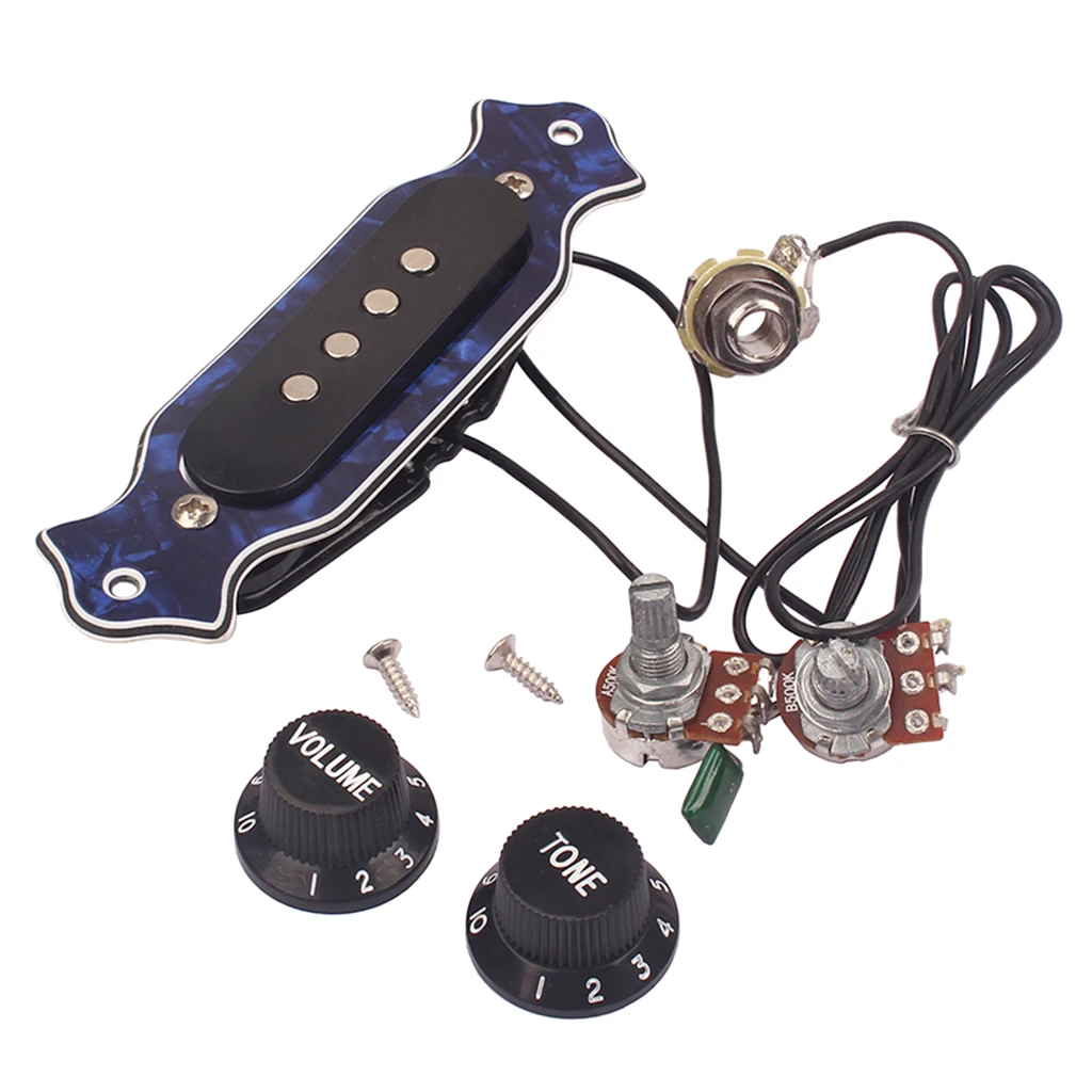 

4 Strings Cigar Box Guitar Parts Pickup Tone Volume Control for Ukulele Parts