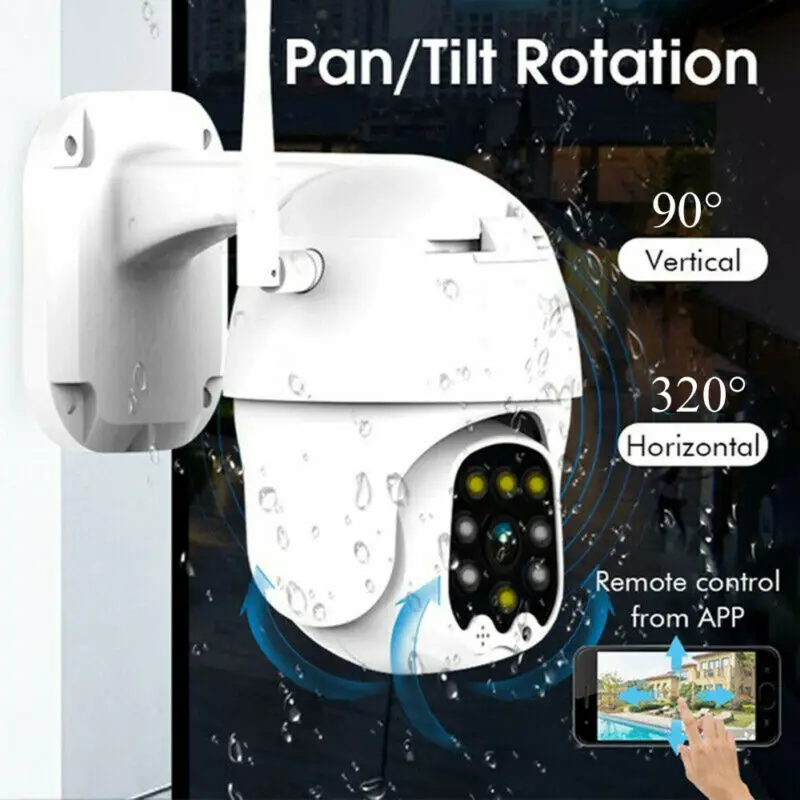 Открытый IP66 водонепроницаемый 4X зум PTZ WiFi 1080P HD IP камера ИК ночного видения домашняя камера видеонаблюдения