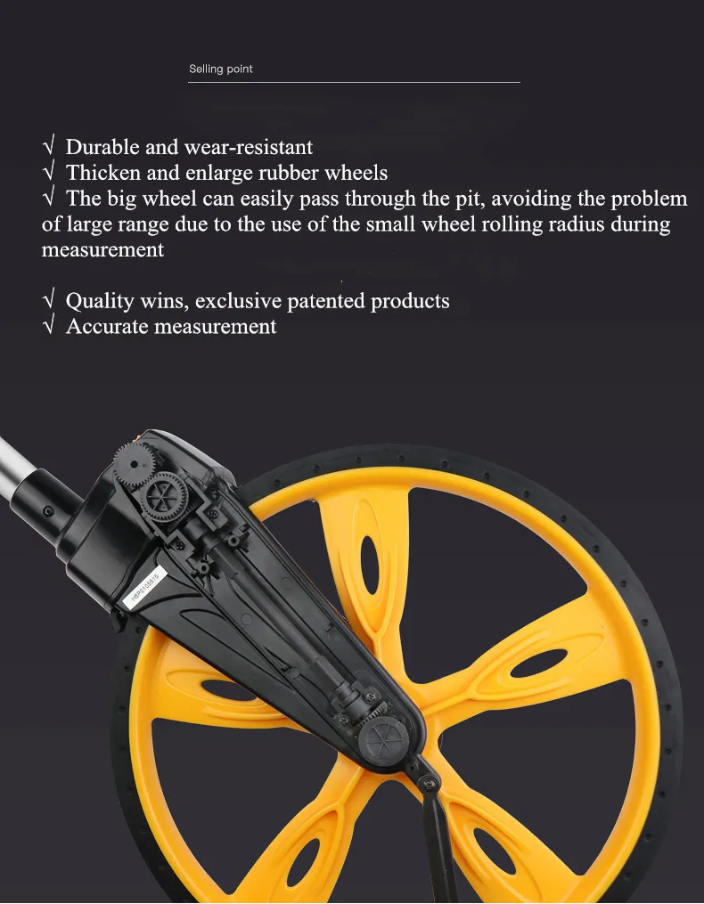 Measuring stick with wheel best sale