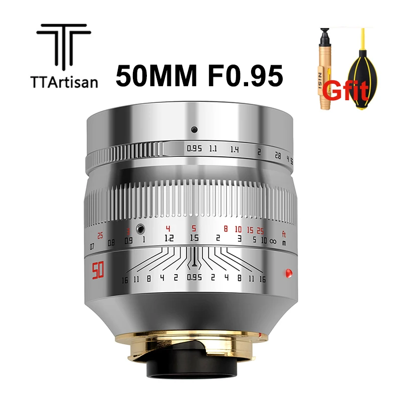 Объектив TTartisan 50 мм F0.95 Большая диафрагма для камеры Leica с креплением M M9 M10 1/50/0 95