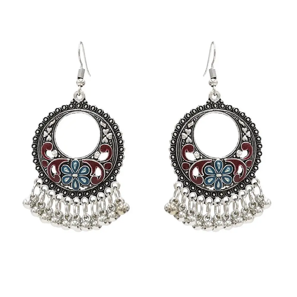 Boho несколько Винтаж этнические Висячие серьги-капли в подарок для женщин Женская Юбилейная Свадебная вечеринка ювелирных изделий