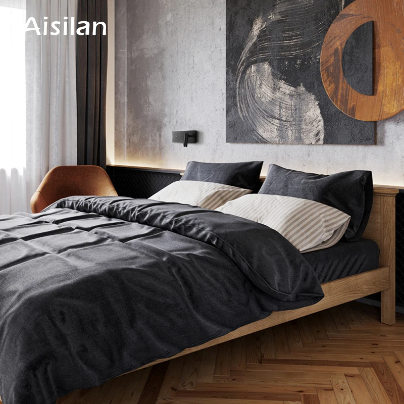 Aisilan LED Wall Lamp with Touch Dimmable Switch 6W CRI 97 Adjustable Angle and 3-CCT Wall Sconce for Bedroom Living room 4