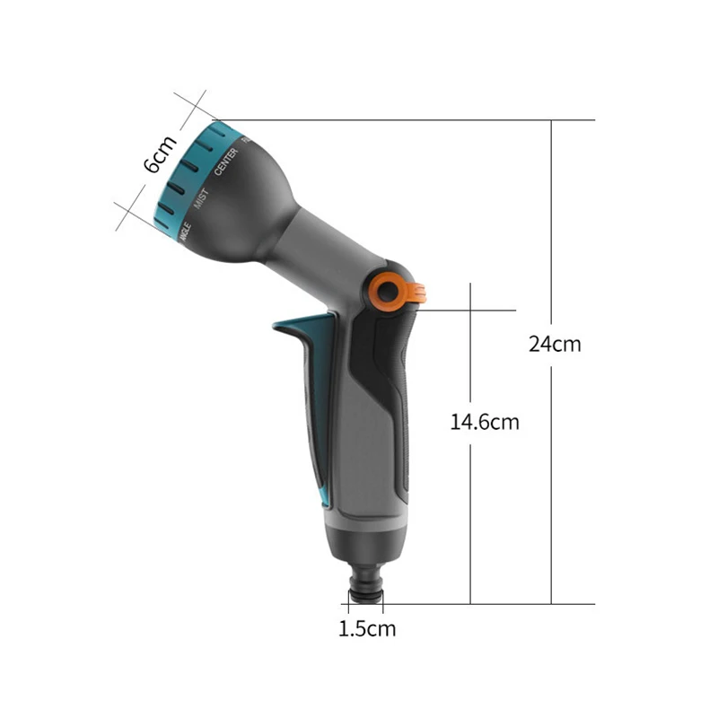 Новые садовые распылители для воды, 9 моделей, водяной пистолет, бытовой полив, шланг, распылитель, пистолет для мытья автомобиля, для очистки газона, полива сада