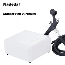 Носовой маркер, Аэрограф, пистолет-распылитель, аэрограф, Кисть для макияжа, художественные инструменты, воздушный компрессор, набор, 110-230 В