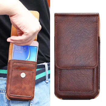

Vertical Pouch Waist Bag FLip Leather Case for Xiaomi Redmi Note 9S 9 8 7 Pro 8T 8A K30 K20 Mi Note 10 CC9 A3 A2 Belt Clip Cover