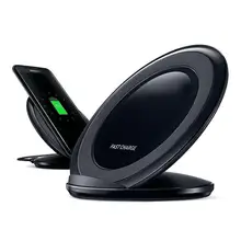 Qi Беспроводное зарядное устройство Pad 10 Вт Быстрая зарядка для samsung Galaxy S10 S9 S8 Plus S7 edge для iPhone Xs X 8 Быстрая зарядка кронштейн Подставка