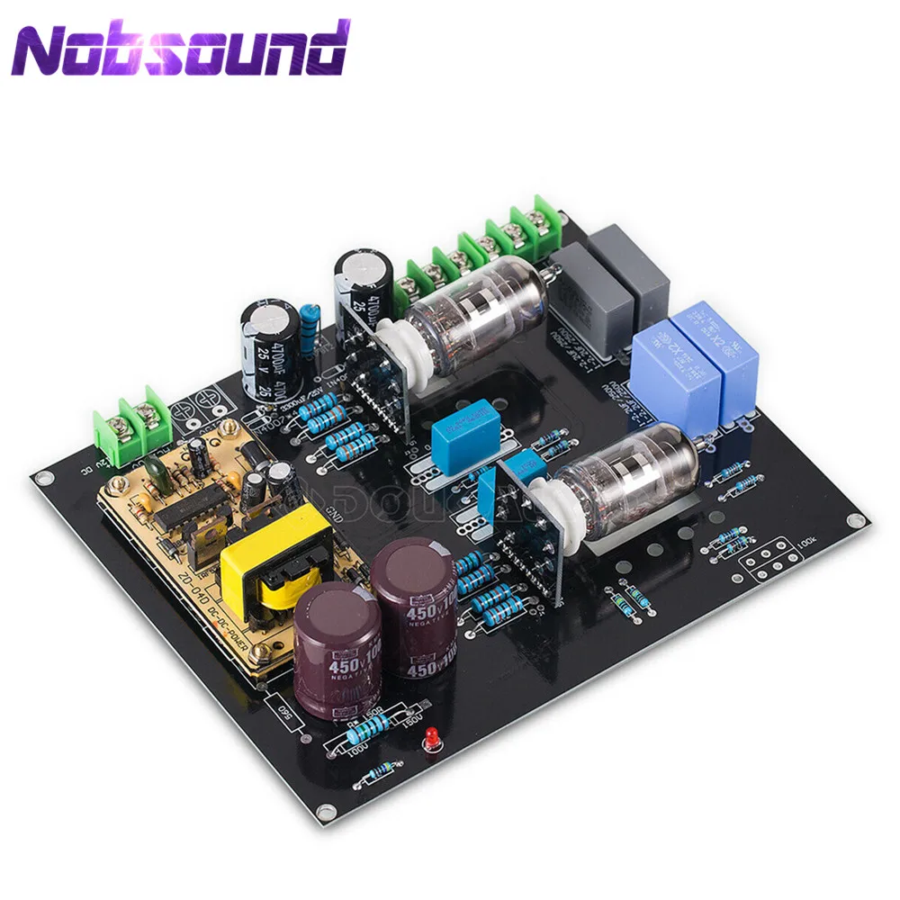 Nobsound hi fi стереосистема 12AX7 вакуумный трубный усилитель плата для дома автомобиля