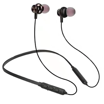

Bluetooth 5.0 Wireless Headwear Earbud Waterproof Sweat-proof Magnetic Absorption Design Headset for iPhone Huawei Xiaomi