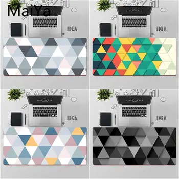

Maiya Top Quality Triangle Pattern Rubber Mouse Durable Desktop Mousepad Free Shipping Large Mouse Pad Keyboards Mat