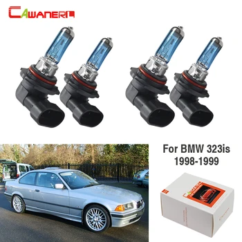 

Cawanerl 4 X 100W Car Headlamp Halogen Bulb Warm White 4300K 12V Car Light Headlight High Low Beam For BMW 323is Coupe 1998 1999