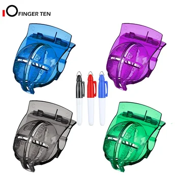 

Golf Ball Line Marker Tool Template Liner Value 4 Pack with 3 Pens Marking Stencil Putt Alignment for Men Women
