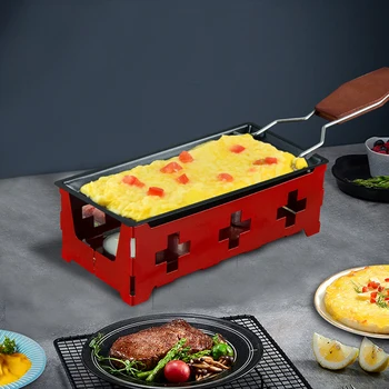 

Portable Cheese Oven Swiss Butter Cheese Non-stick metal Bakeware Grill Plate Rotaster Baking Tray Mini Home Kitchen Baking Tool
