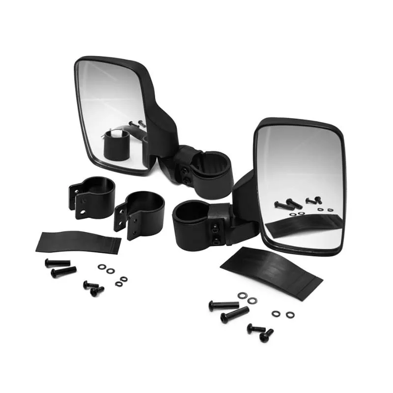 Rétroviseurs latéraux UTV réglables à gauche et à droite avec verre trempé incassable pour Polaris RZR can-am Kawasaki kubota Yamaha, etc.