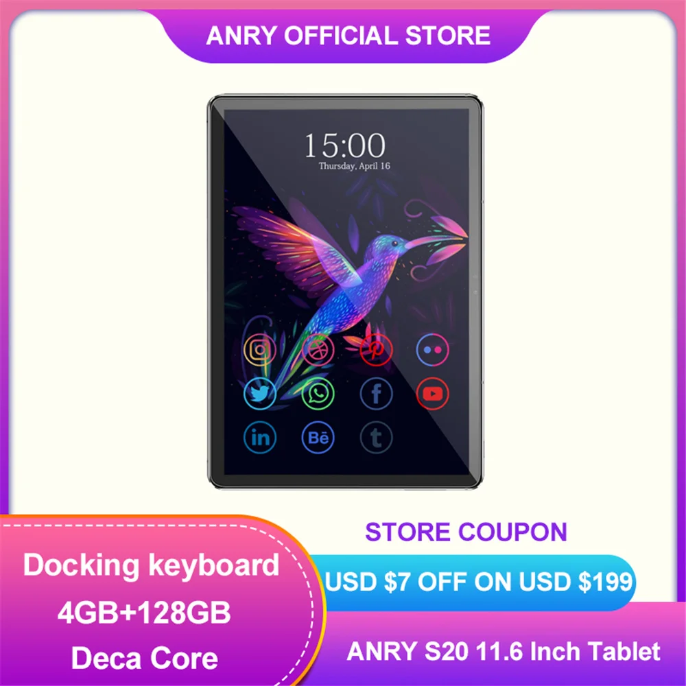 RU ES en Stock 11,6 pulgadas Tablet Deca Core 4GB RAM 128 GB ROM 4G llamada de teléfono Tab Android 8,1x1920x1080 Cámara Dual WIFI Tablet Pc