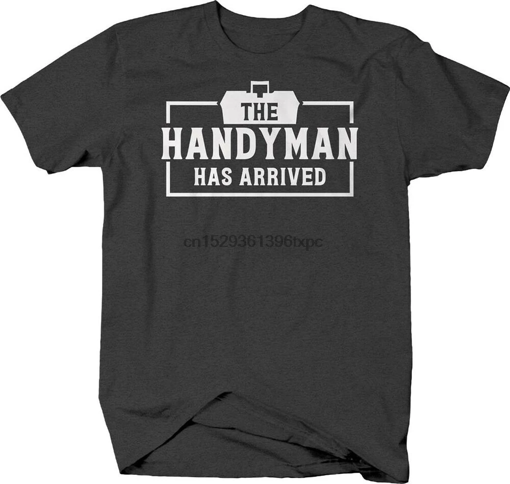 The handyman прибыл ящик для инструментов mr fix it забавная футболка занятий работой |