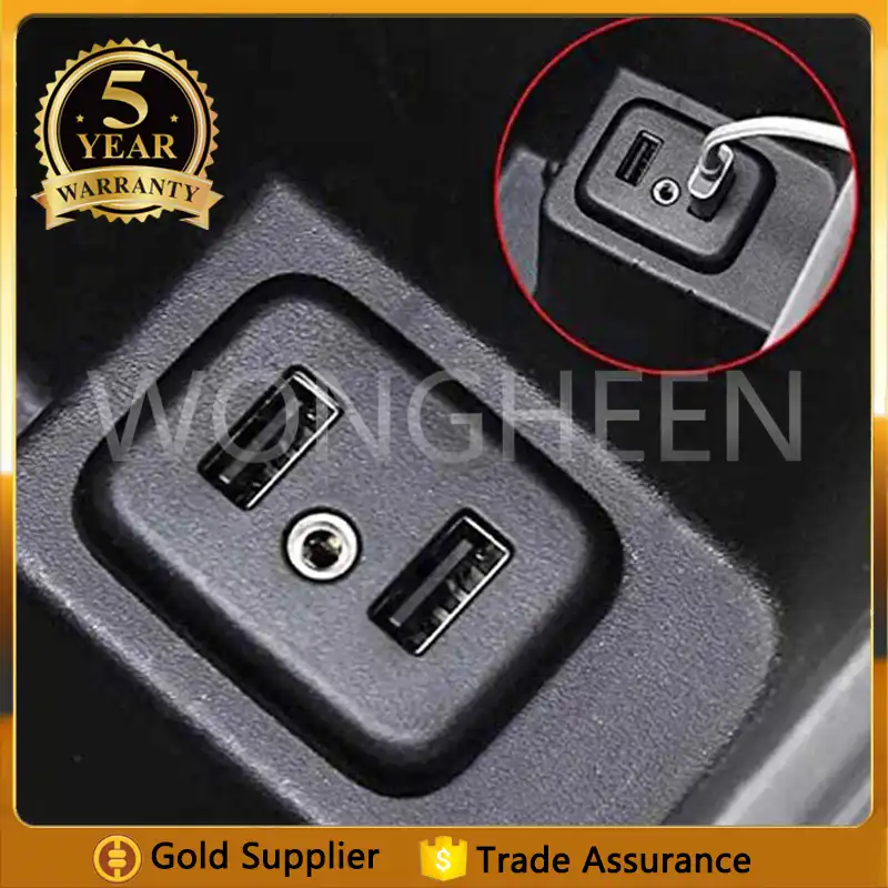 Porta caricatore USB ausiliaria originale 13519224 OEM per Chevrolet Chevy Buick Jack Apple Car Player rigenerata