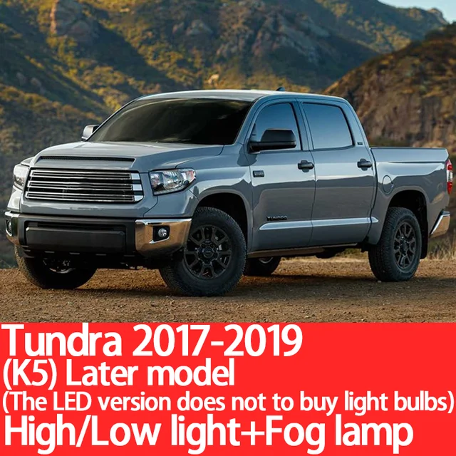 YNFOM LED headlights kit for Toyota Tundra K3-K5 SR-5 1999-2019 low beam,high beam,fog lamp,car accessories,car headlight bulbs 2017-2019 K5