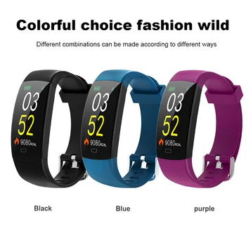 

F64C Smart Fitness IP68 Waterproof Bracelet Heart Rate Monitor Pedometer Activity Tracker Wristband For Android IOS Phone