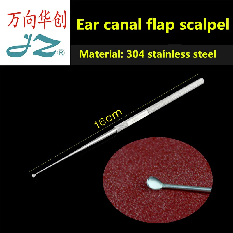 

JZ Otorhinolaryngology instrument medical otolaryngology ear canal flap scalpel micro bone membrane scalpel tendon ring scaer