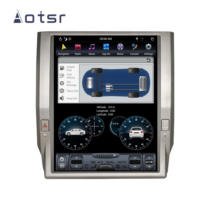 Flash Deal Android 8.1 Tesla style DVD multimedia player GPS navigation for Toyota Tundra 2014-2018 car radio player Auto stereo headunit 5