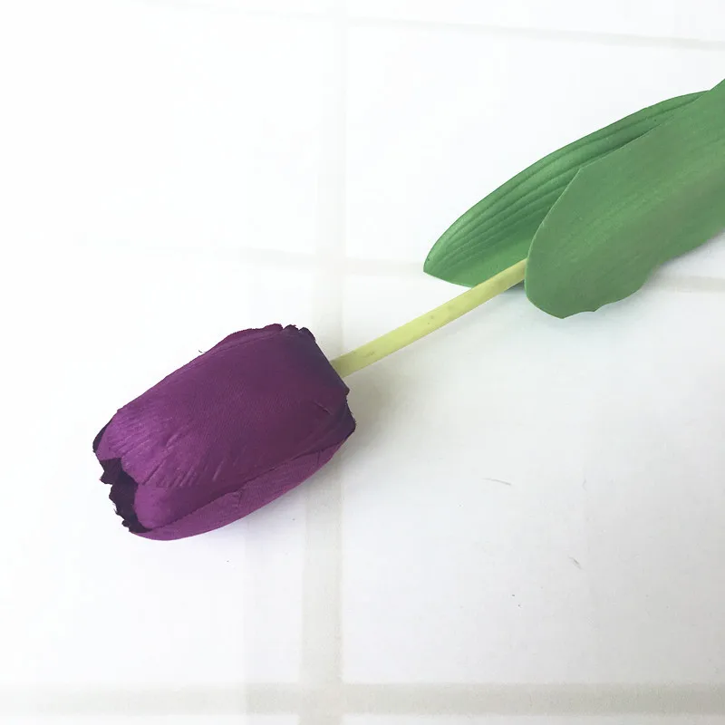 2 шт., искусственные цветы тюльпаны, настоящие на ощупь, искусственные цветы, букет для украшения, цветы для домашнего подарка, свадебные декоративные цветы