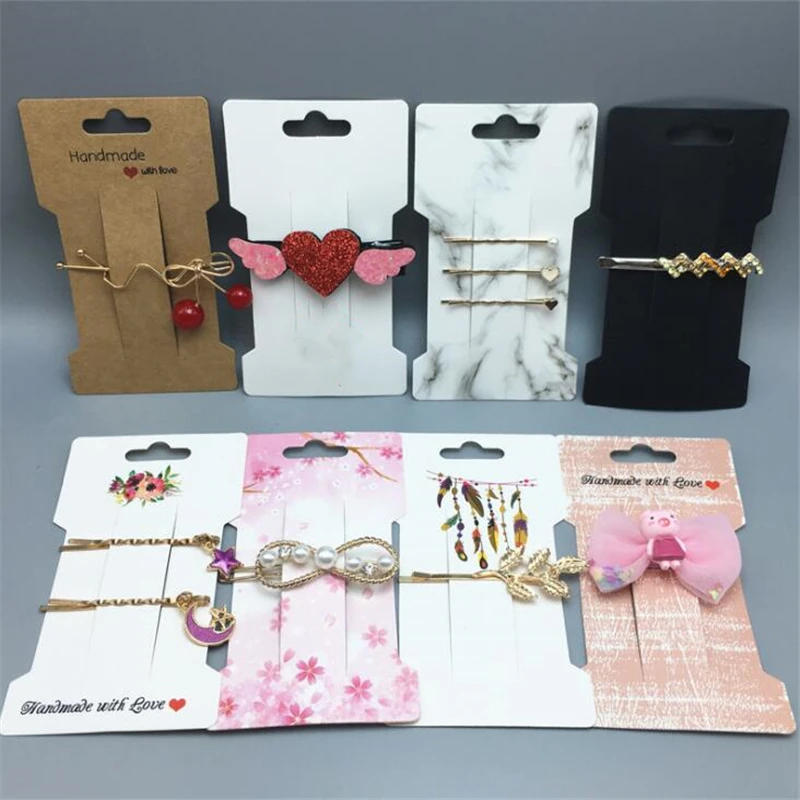 50pcs Multi style Hair Clip Card 11.5X6.6CM Hair Accessories Jewelry