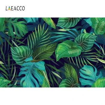 

Laeacco Tropical Plants Green Leaves Palms Trees Photography Backdrops Baby Portrait Photo Backgrounds Birthday Party Photocall