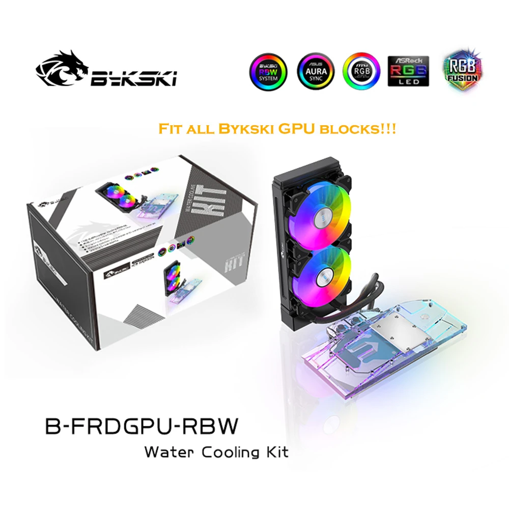Bykski B Frdgpu Rbw One Piece Water Cooling Kit For Amd Nvidia Gpu Radiator A Rgb Aura Sync 240mm Radiator Heatsink 5v 3pin Fans Cooling Aliexpress