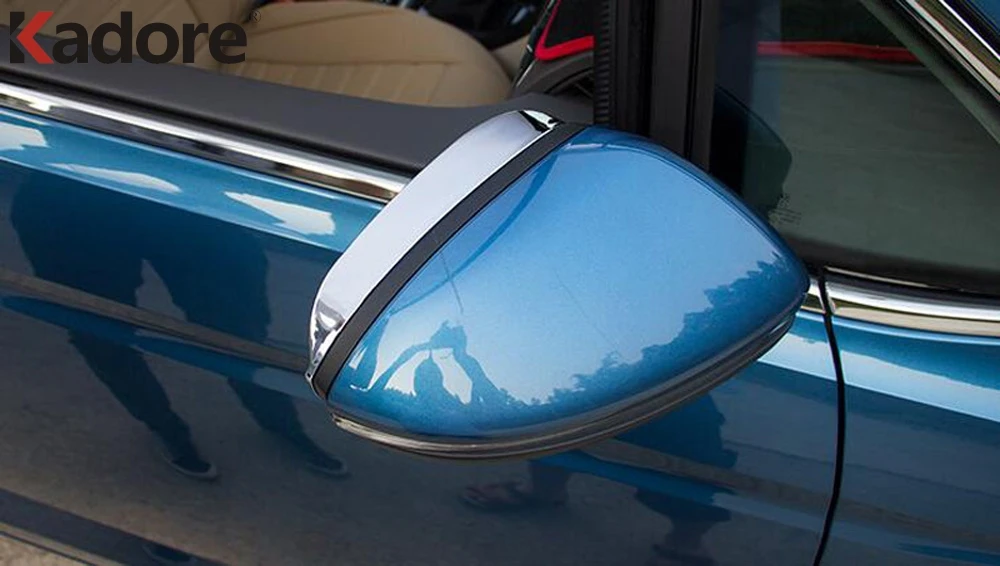 Для Volkdswagen Touran Chrome Боковая дверь вагона Зеркало заднего вида Дождь гвардии веко Накладка козырек щит