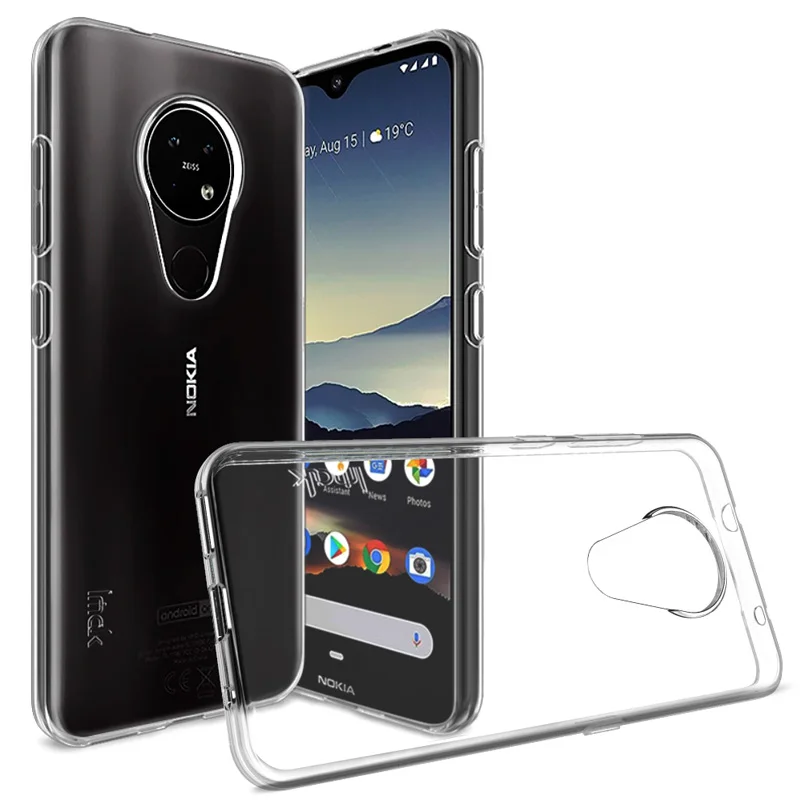 Мягкие прозрачные чехлы IMAK из ТПУ для Nokia 6 2 7 прозрачный чехол телефона