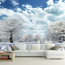 Diantu пользовательские обои красивый снег HD Лось Гостиная ТВ фон стены украшения дома ресторан магазин 3d обои