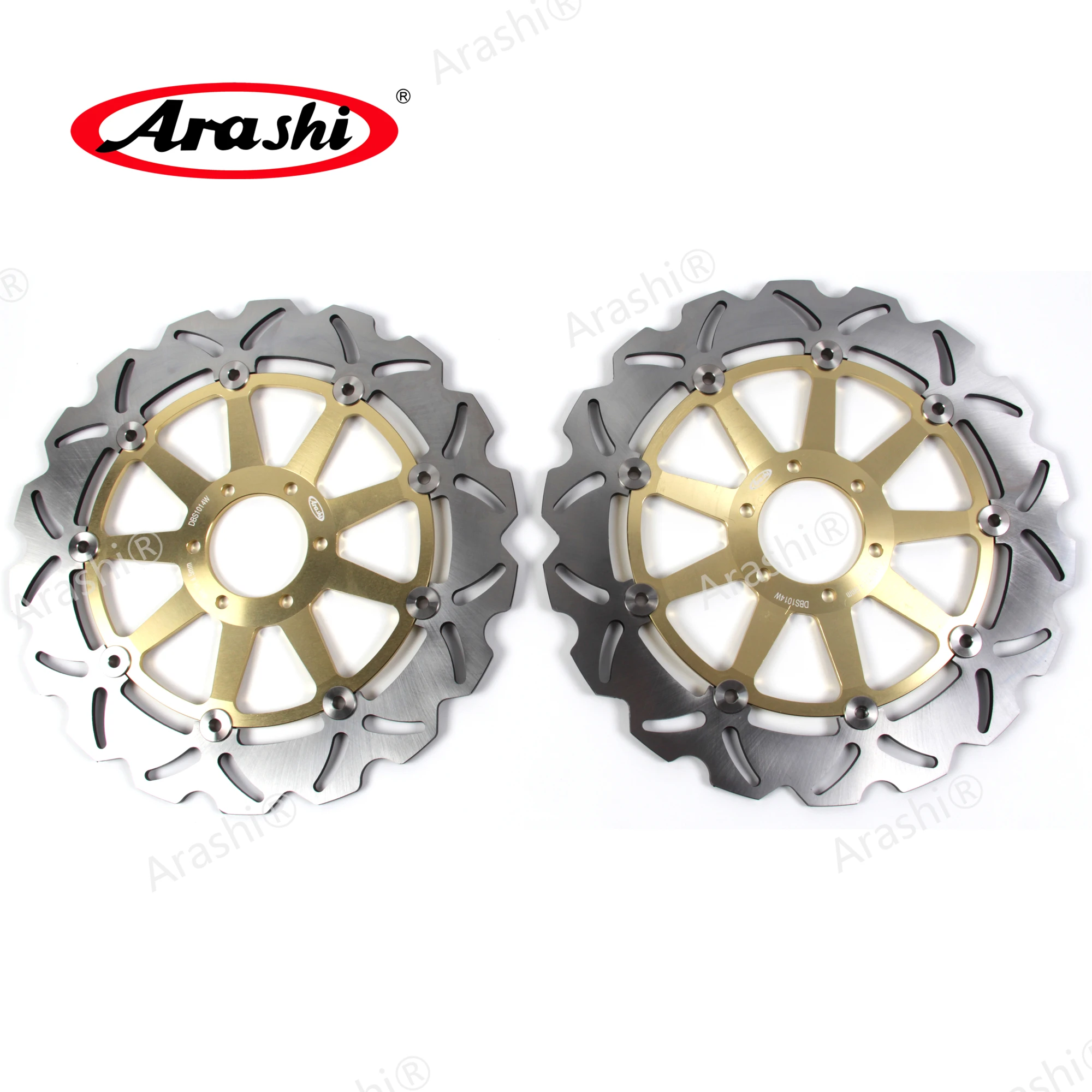 ARASHI One Set For DUCATI PAUL SMART LE 1000 2006-2007 CNC Front Rear Brake Rotors Brake Disc For MONSTER 800 2003-2004