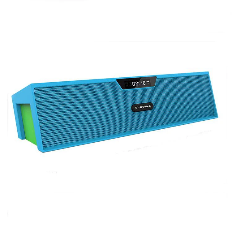 Blue SDY-019 HIFI мини-динамик портативный Bluetooth динамик стерео усилитель Bluetooth динамик с микрофоном fm-радио для iphone ipad - Цвет: Blue
