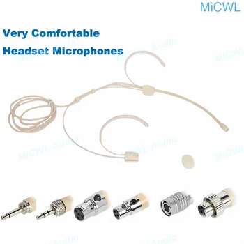 

Pro Headband Head Wearing Headset Microphone for Sennheiser Shure AKG MiPro Audio Technica 4Pin 3Pin mini TA4F 3.5mm Lock