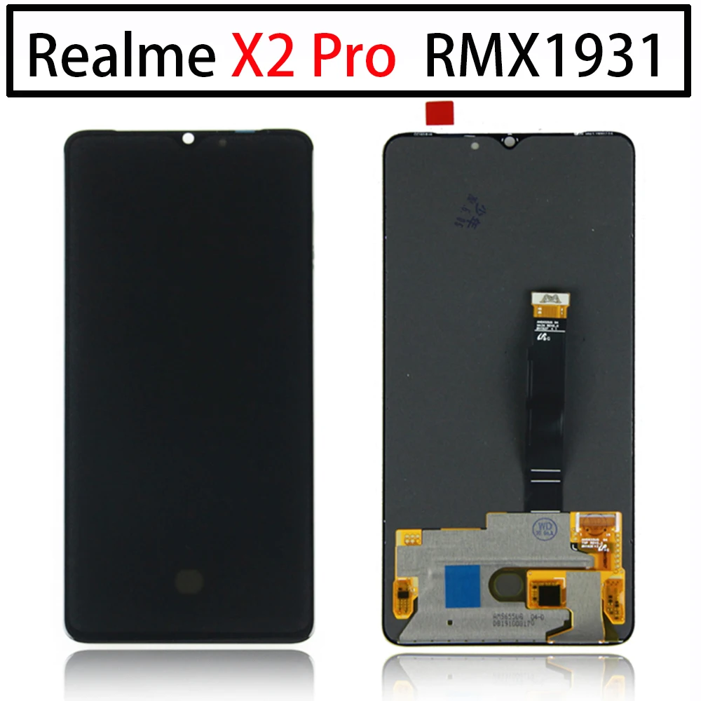 US $121.60 Original AMOLED 65 For Realme X2 Pro LCD Display Touch Screen Assembly Replacement Accessory For Realme RMX1931 LCD Screen